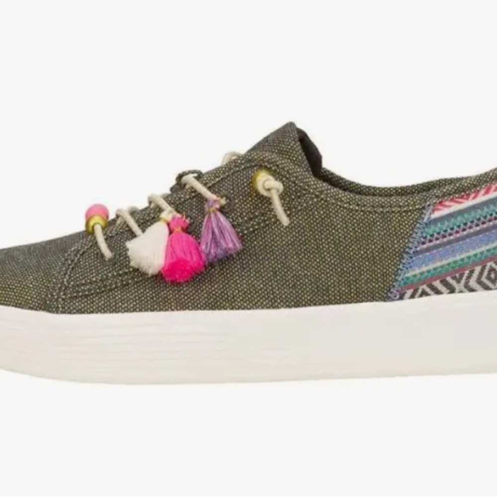 Hey Dude Women's Multicolor Canvas Sneakers